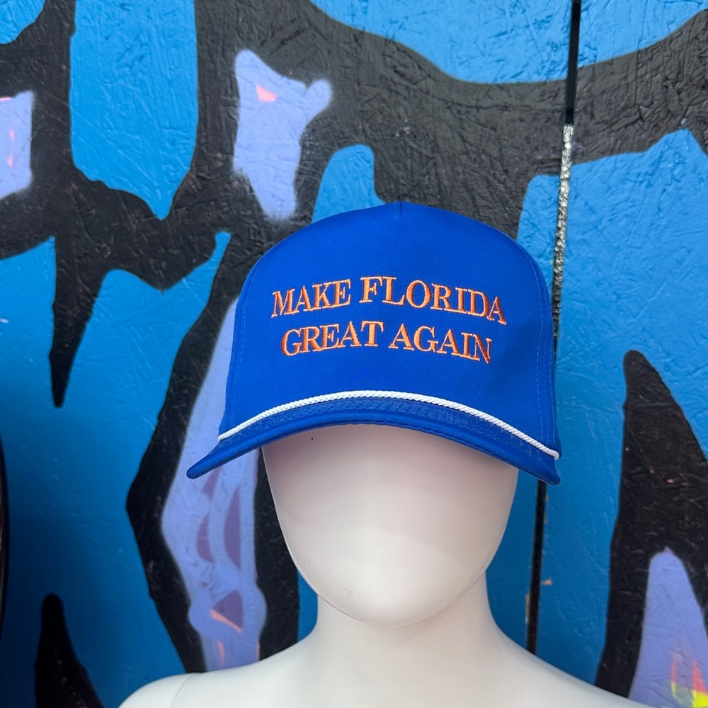 Make Florida Great Again Unisex Hat Blue Orange Great State Hat Co One Size